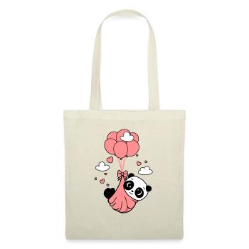 Panda cub in the clouds - Tote Bag - red - Front