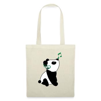 Panda with cochlear implant - Tote Bag - red - Front