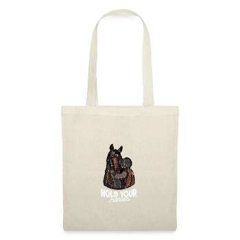 Tenez vos chevaux - cheval - Sac en tissu - rouge - Devant