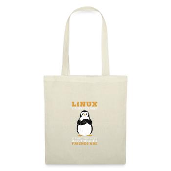 Linux ist benutzerfreundlich Es ist nur sehr wählerisch über - Stoffbeutel - Rot - Vorne