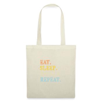 Eat Sleep Bagels Repeat Retro Text - Tote Bag - red - Front