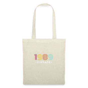 Rétro 1989 Vintage Anniversaire Année Classique - Sac en tissu - rouge - Devant