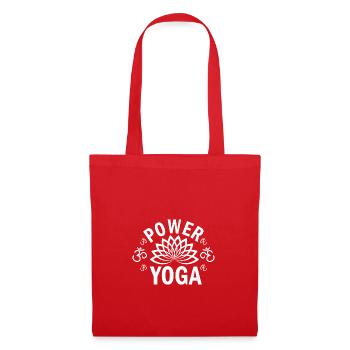 Power Yoga Energie Sport Spruch Spiritual Love Nam - Stoffbeutel - Rot - Vorne