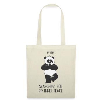 Funny Yoga Panda - Searching My Inner Peace - Tote Bag - red - Front