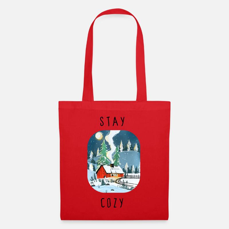 stay_cozy - Stoffbeutel - Rot