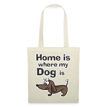 Home is where my Dog is - Tote Bag - red - Front