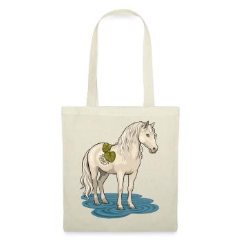 Le cheval de ruisseau - Sac en tissu - rouge - Devant