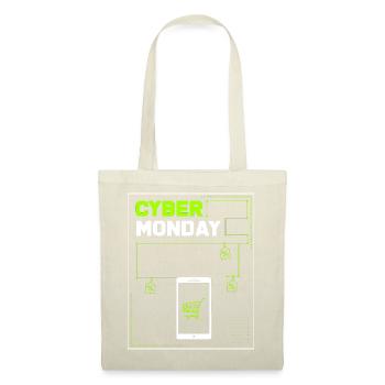 Kaufrausch Cyber Monday - Stoffbeutel - Rot - Vorne