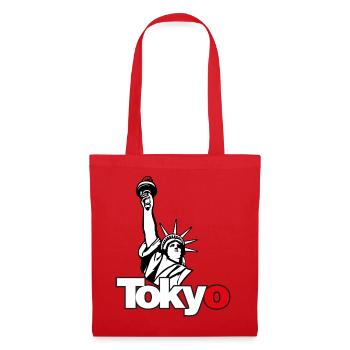 Tokyo Liberty – T-shirt parodie urbaine - Sac en tissu - rouge - Devant