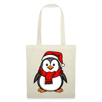 Pinguine Weihnachten - Stoffbeutel - Rot - Vorne