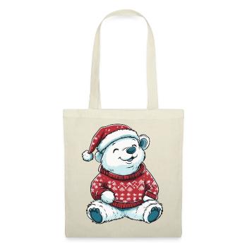 Noël de l’ours polaire - Sac en tissu - rouge - Devant