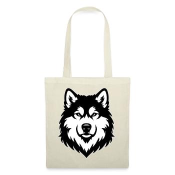 Alaskan Malamute black white - Tote Bag - red - Front