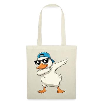 Cool Dabbing Duck Sunglasses Cartoon Art - Tote Bag - red - Front