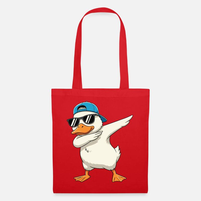 Cool Dabbing Duck Solbriller Tegneseriekunst - Mulepose - rød