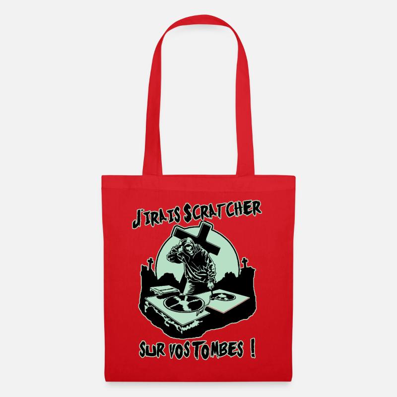 I'LL GO SCRATCH ON YOUR GRAVES! - Tote Bag - red