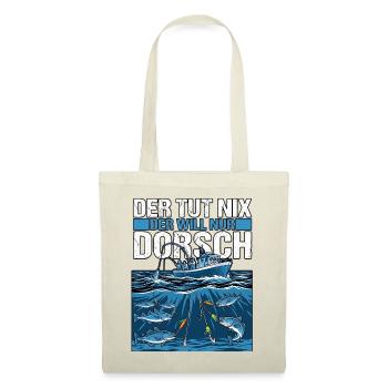 Der Will Dorsch Angeln - Stoffbeutel - Rot - Vorne