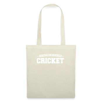 Cricket Spieler sport - Stoffbeutel - Rot - Vorne
