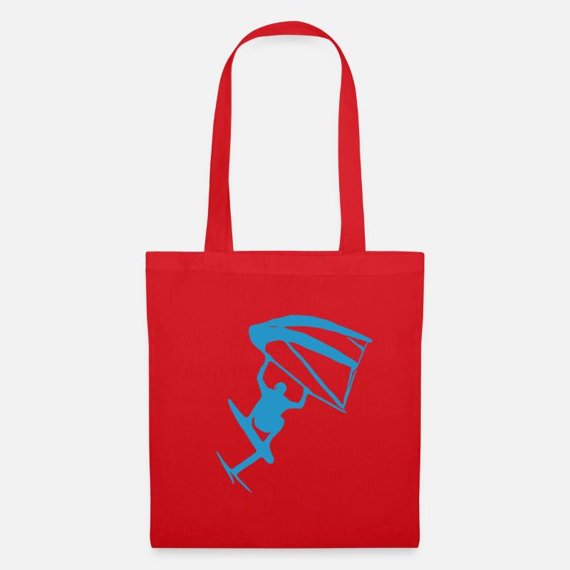Wingfoiling Sticker - Tote Bag - red