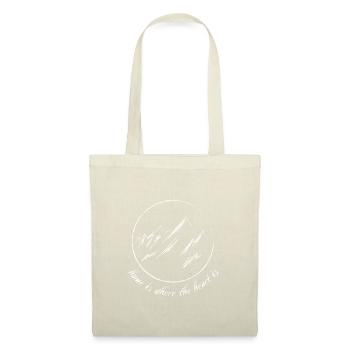 Berge / Home is where the heart is - Tote Bag - red - Front