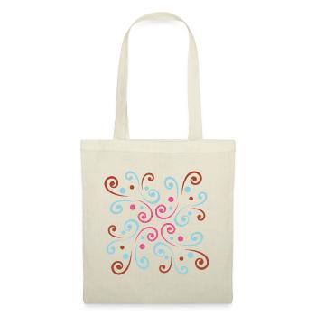 Abstract wavy design by Cean - Tote Bag - red - Front