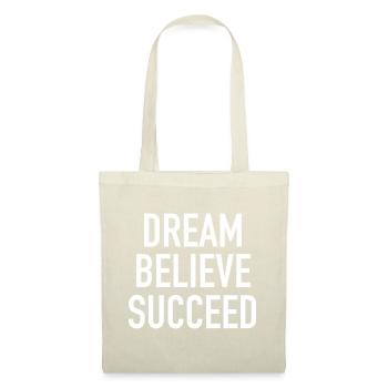 Dream Believe Succeed - Tote Bag - red - Front