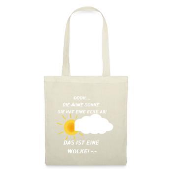 "Die Sonne mit der Ecke" -Shirt - Stoffbeutel - Rot - Vorne