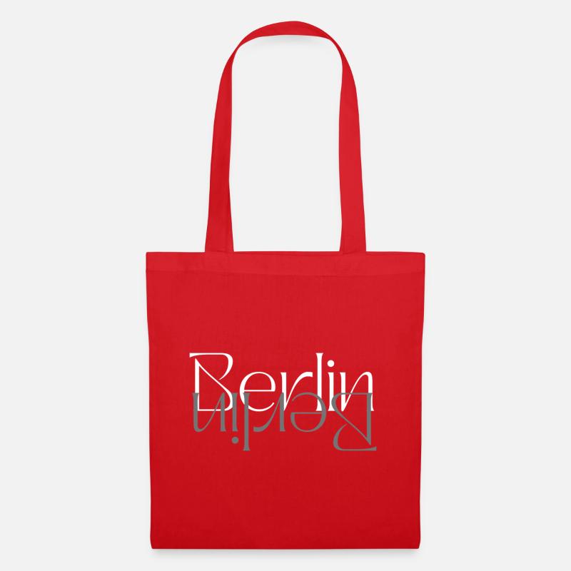 Berliner Glyphen - Stoffbeutel - Rot