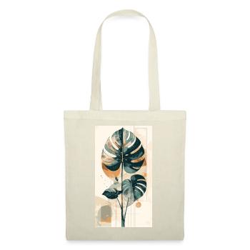 Monstera geometry in earth tones - Tote Bag - red - Front