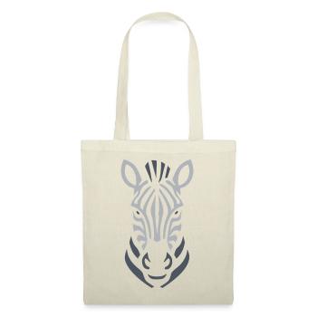Art de silhouette zèbre - Sac en tissu - rouge - Devant