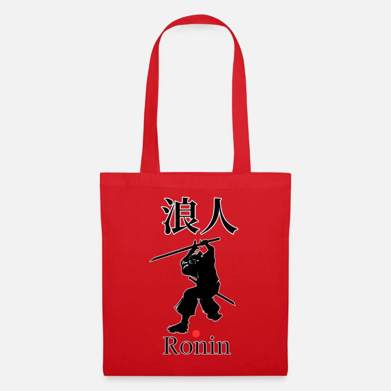 Ronin Samurai Motiv - Stoffbeutel - Rot