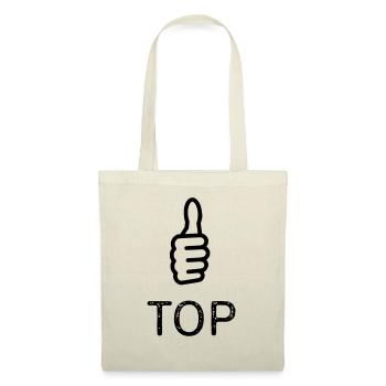 TOP pouces vers le haut - Sac en tissu - rouge - Devant