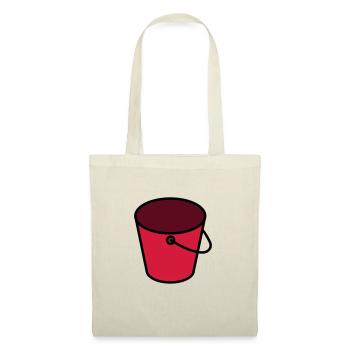 Seau Couleur Personnalisable - Sac en tissu - rouge - Devant