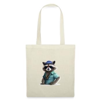 Cool Raccoon 2 - Sac en tissu - rouge - Devant