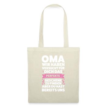 Oma Großmutter Großmütter Geschenk - Stoffbeutel - Rot - Vorne