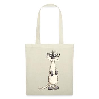 Funny Nerd Man Meerkat I Nerd - Tote Bag - red - Front