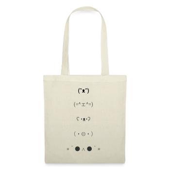 Animal Text Emoticons - Tote Bag - red - Front