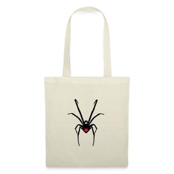 Araignée - Sac en tissu - rouge - Devant