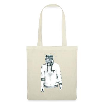 Human with a Spider Head in Hoodie - Tote Bag - red - Front