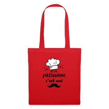 la pâtissière - Sac en tissu - rouge - Devant