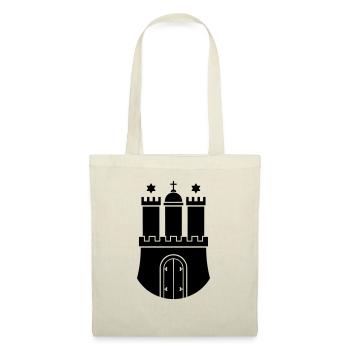 chateau d' hambourg symbole moyen Age - Sac en tissu - rouge - Devant