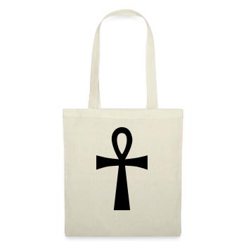 ankh - croix de vie - Sac en tissu - rouge - Devant