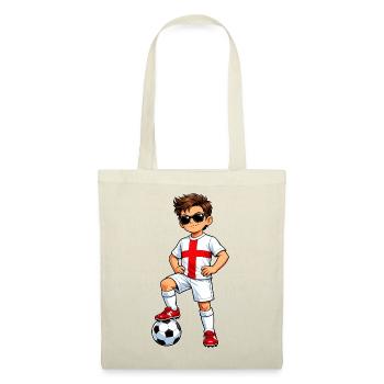 Soccer Boy England Fan English Flag - Tote Bag - red - Front