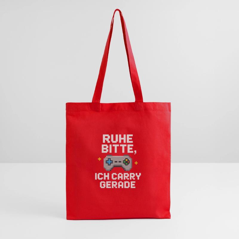 Silence Please Pixel Controller Graphics Tote Bag