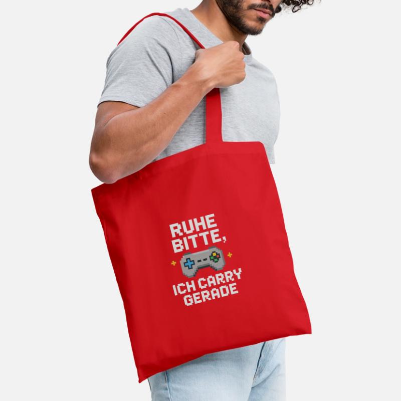 Silence Please Pixel Controller Graphics Tote Bag