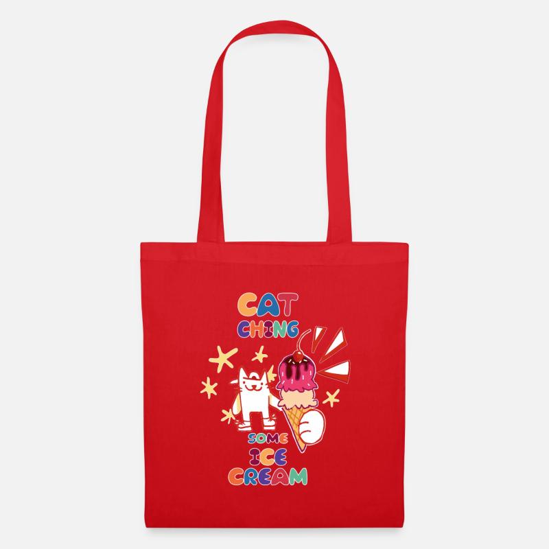 Catching some icecream - Tote Bag - red