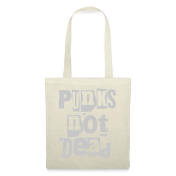 Punks Not Dead Grunge Typographie - Sac en tissu - rouge - Devant