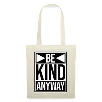 Be Kind Anyway Friendliness Statement Saying - Tote Bag - red - Front