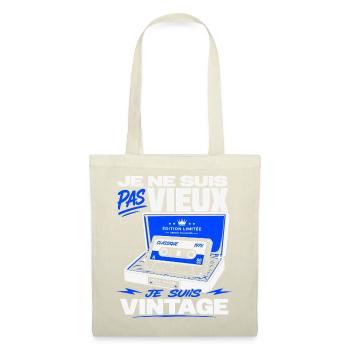 Je Ne Suis Pas Vieux Cassette Vintage - Sac en tissu - rouge - Devant
