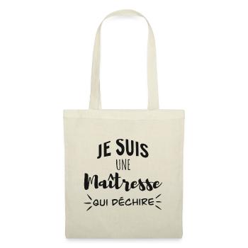 Je suis une maîtresse qui déchire - Sac en tissu - rouge - Devant