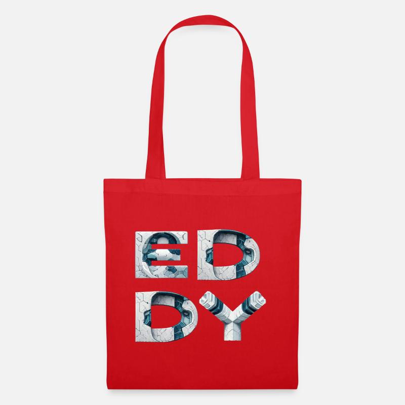 Eddy Cracked Glyphs - Stoffbeutel - Rot